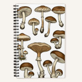 Vintage Mushrooms ノートブック (正面)