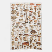Vintage Mushrooms By Adolphe Millot キッチンタオル (縦)