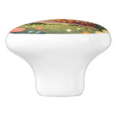 Vintage Mushrooms,  Flowers and Snail セラミックノブ (側面)