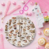 Vintage Mushrooms Illustration By Adolphe Millot ペーパープレート (パーティー)