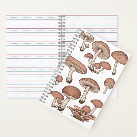 Vintage Mushrooms Notebook ノートブック (内側)