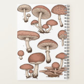 Vintage Mushrooms Notebook ノートブック (裏面)