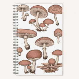 Vintage Mushrooms Notebook ノートブック