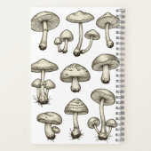 Vintage Mushrooms Notebook ノートブック (裏面)