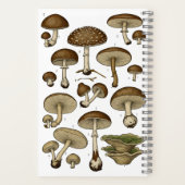 Vintage Mushrooms Notebook ノートブック (裏面)