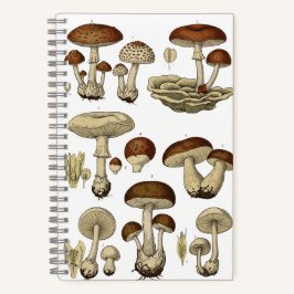 Vintage Mushrooms Notebook ノートブック