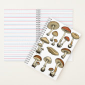 Vintage Mushrooms Notebook ノートブック (内側)