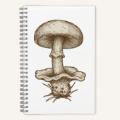 Vintage Mushrooms Notebook ノートブック (正面)