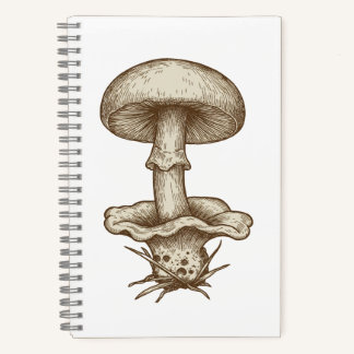 Vintage Mushrooms Notebook ノートブック