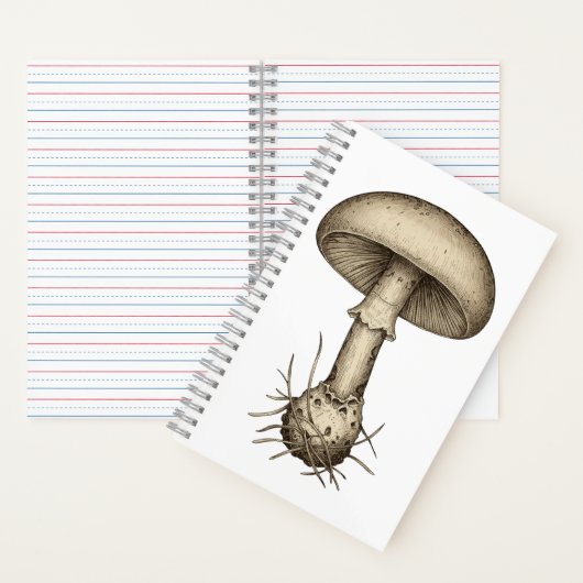 Vintage Mushrooms Notebook ノートブック (内側)