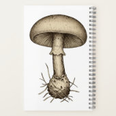 Vintage Mushrooms Notebook ノートブック (裏面)