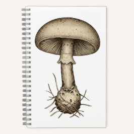 Vintage Mushrooms Notebook ノートブック