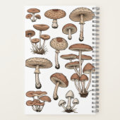 Vintage Mushrooms Notebook ノートブック (裏面)