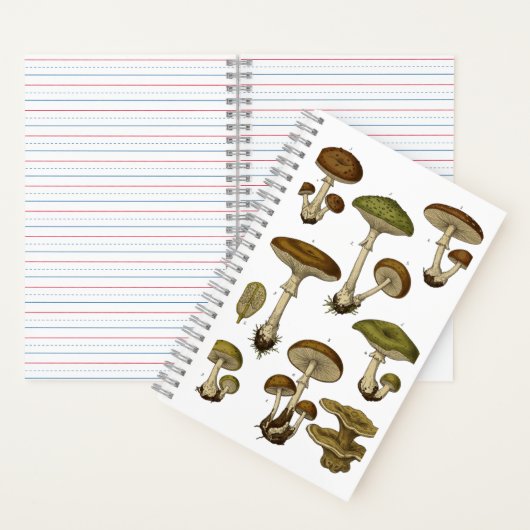 Vintage Mushrooms Notebook  ノートブック (内側)