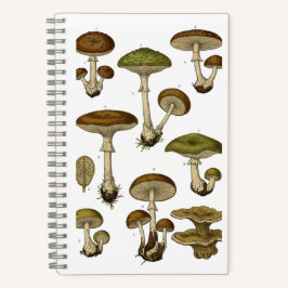 Vintage Mushrooms Notebook  ノートブック