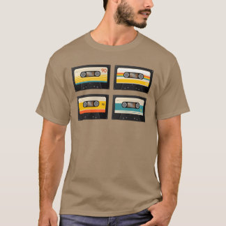 vintage music cassette funny tシャツ