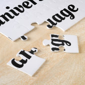 Vintage Music Lovers Etching Musical Instruments ジグソーパズル (側面)