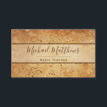 Vintage Music Notes Elegant Musical Teacher 名刺<br><div class="desc">This elegant vintage customizable music profession business card features music paper and music notes on a vintage background. It's a great accessory to anyone who works in the music business. Just add a name, profession, details to give it a custom feel and voila! Feel free to customize or edit further...</div>