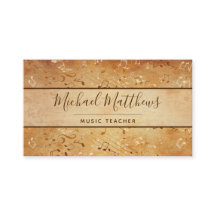 Vintage Music Notes Elegant Musical Teacher