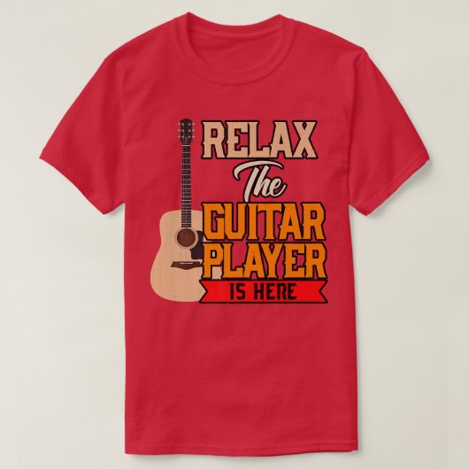 Vintage Music Relax Guitar Player String Instrumen Tシャツ (デザイン正面)