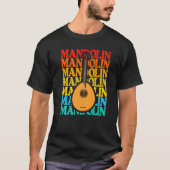 Vintage Music String Instrument Mandolin   Tシャツ (正面)