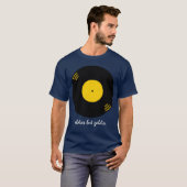 Vintage Music Vinyl Retro girl Tシャツ (正面フル)