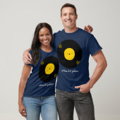 Vintage Music Vinyl Retro girl Tシャツ (ユニセックス)