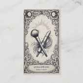 Vintage Mystical Makeup Artist Tarot Style 名刺 (正面)