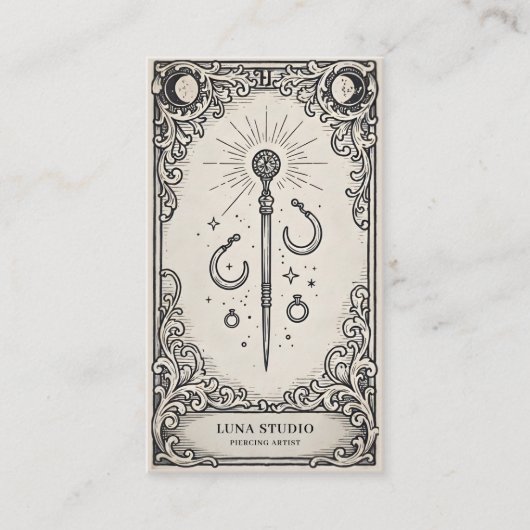 Vintage Mystical Piercing Artist  名刺 (正面)