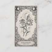 Vintage Mystical Tattoo Artist Celestial Tarot  名刺 (正面)