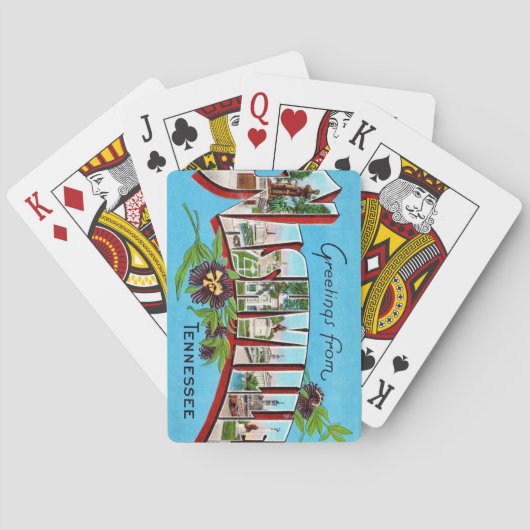 Vintage Nashville Greeting Playing Cards トランプ (裏面)