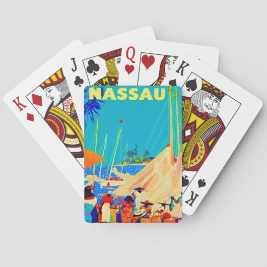 Vintage Nassau Travel Playing Cards トランプ (裏面)