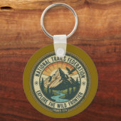 Vintage National Park Hiking & Adventure Emblem  キーホルダー (正面)