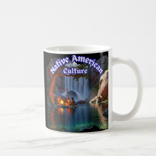 Vintage  Native American Culture コーヒーマグカップ (右)