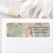 Vintage Nativity Mary Jesus Angels Label ラベル (インサイチュ)