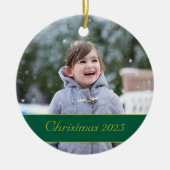 Vintage Nativity Photo セラミックオーナメント (正面)