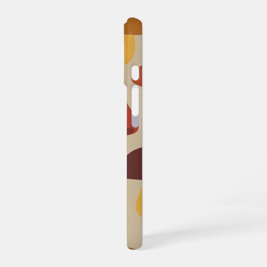 Vintage Natural Mushroom Pattern iPhone 16ケース (左側面)