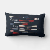 Vintage Nautical Boat Oars ランバークッション (裏面)