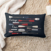 Vintage Nautical Boat Oars ランバークッション (ブランケット)