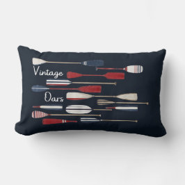 Vintage Nautical Boat Oars ランバークッション