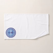 Vintage Nautical Rope Anchor大尉の舵輪のボート バスタオルセット (ハンドタオル)