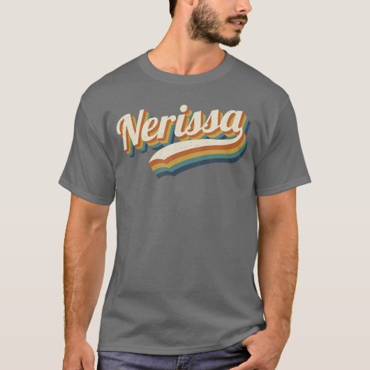 Vintage Nerissa Personalized Name Nerissa boy Tシャツ (正面)