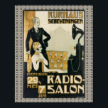 Vintage Netherlands 1920s Radio Salon ポスター<br><div class="desc">affiche radiosalon Kurhaus Scheveningen sept 1925
vintage Grand Hotel Radio Salon advertisement poster - available in print & digital download format</div>