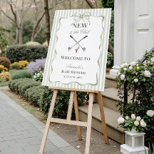 Vintage Neutral New to the Club Golf Baby Shower