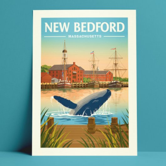 Vintage New Bedford Massachusetts ポストカード