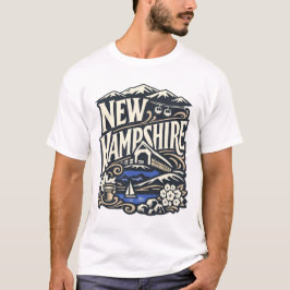 Vintage New Hampshire State Heritage  Tシャツ