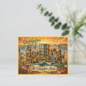 Vintage New Jersey Greeting From Postcard ポストカード (スタンド正面)