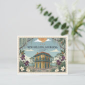 Vintage New Orleans Louisiana Travel シーズンポストカード (スタンド正面)