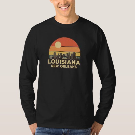 Vintage New Orleans Skyline Tシャツ (正面)