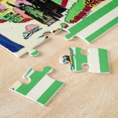 Vintage New York 11x14 State Map ジグソーパズル (側面)